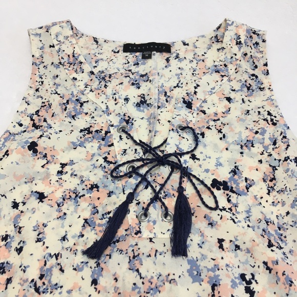 SANCTUARY Sleeveless Semi Sheer Printed Top - Picture 5 of 11